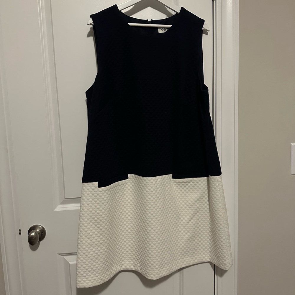 Eliza J Nordstrom Navy Color block Dress 16W
